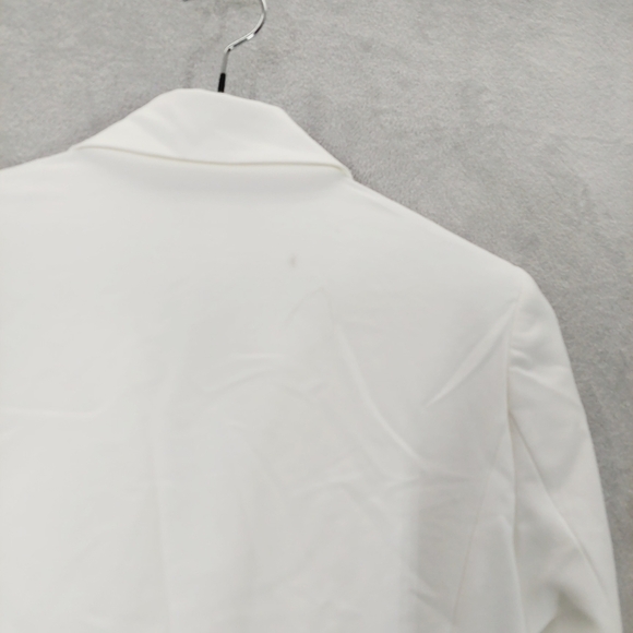 New DEREK LAM 10 CROSBY Chiara button-detailed twill and metallic tweed P1796 - Picture 9 of 14